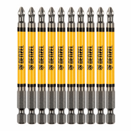 Бита PZ2х90, сталь S2, цилиндр., 10 шт. Е 6,3 Denzel