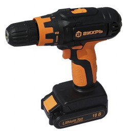 Дрель-шуруповерт аккумуляторная ВИХРЬ ДА-18Л-2к