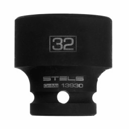 Головка ударная шестигранная, 32 мм, 1/2, CrMo Stels