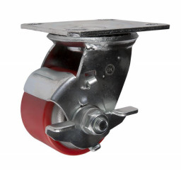 Колесная опора 100мм большегрузная поворотная с тормозом SCpb42 (30)
