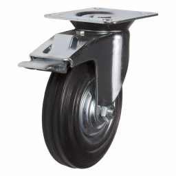 Колесная опора 250 мм поворотная с тормозом
