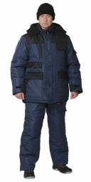 Костюм зимний БЕРКУТ ЛЮКС синий/черный