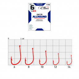 Крючки Cobra ALLROUND сер. CA115 разм. 014 10шт.