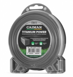 Леска триммерная D3.5мм 6м CAIMAN Titanium Power квадрат