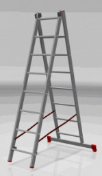 Лестница 2 х 9 алюминиевая Новая высота NV100