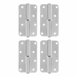 Петля накладная ПН1-110 левая цинк 4шт в упаковке Металлист