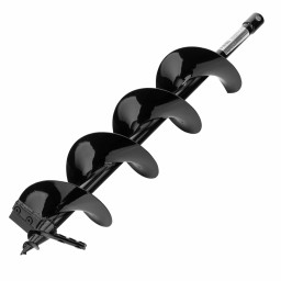 Шнек для грунта ER-150 диаметр 150мм длина 800мм соединение 20мм съёмный нож DENZEL	