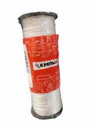 Шнур крученый полипропиленовый на катушке 1,2 мм 100 м белый КРЕПЫЖ