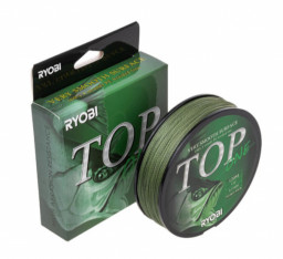 Шнур TOP PE4X-120M 5,0/d-0.370mm Dark green Ryobi