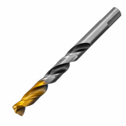 Сверло спиральное по металлу 11 x 142мм, Р6М5, Golden Tip, многогранная заточка Denzel