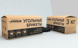 Угольные брикеты КРЕПЫЖ 3кг