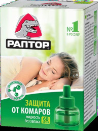 Жидкость РАПТОР от комаров 60 ночей